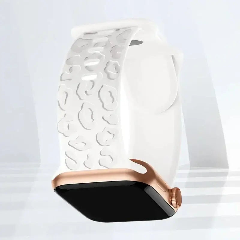 Apple Watch Silicone Strap - Stylish, Engraved Design - SJB-DIAMOND ELITES