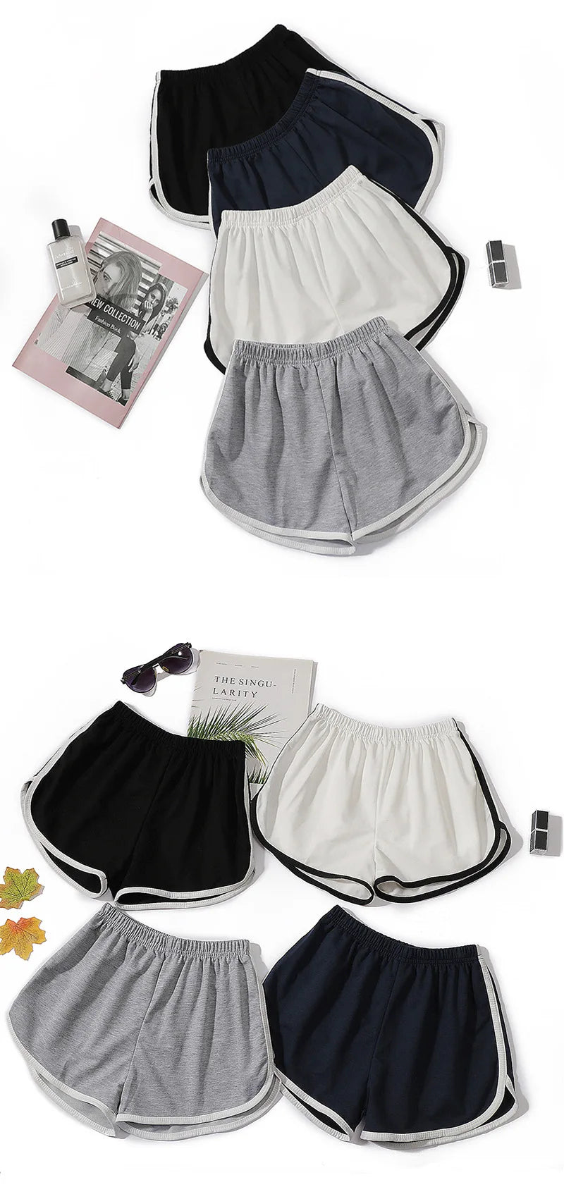 Elastic Shorts for Women, Loose Fitting, Quick Drying - SJB-DIAMOND ELITES