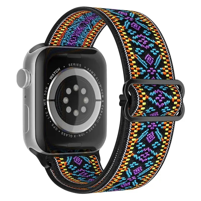 Apple Watch Nylon Band - Stylish, Durable, Elastic Design - SJB-DIAMOND ELITES