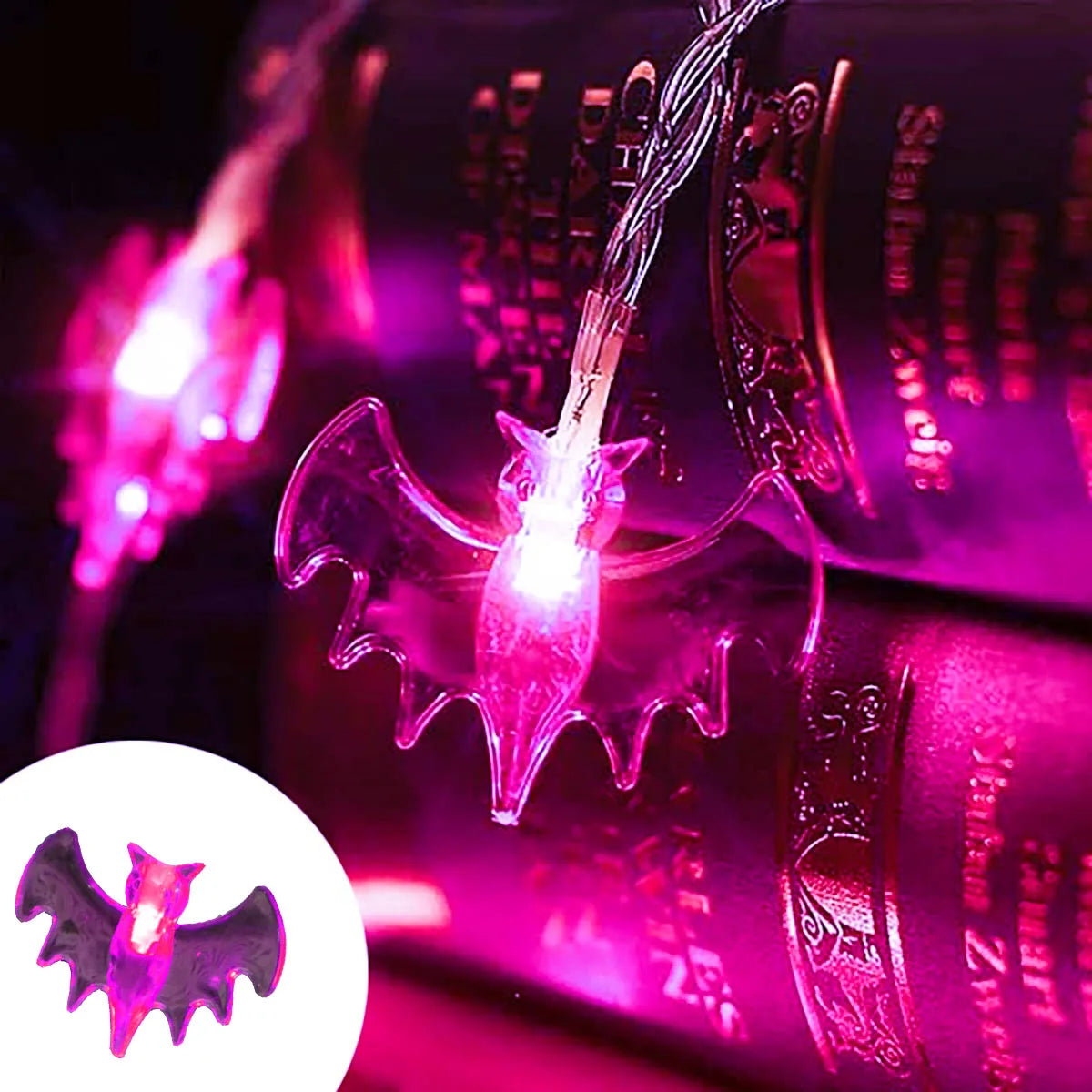 Halloween Bat Lantern Horror Theme Party Decorative Atmosphere Full of Festive Colors Illuminate Halloween Night
