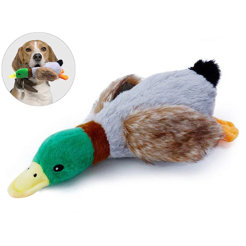 Cute Plush Duck Sound Pet Toys Stuffed Squeaky Animal Squeak Dog Toy Cleaning Tooth Dog Chew Rope Toys Pet Dog Accessories Toys Lootquake LLC