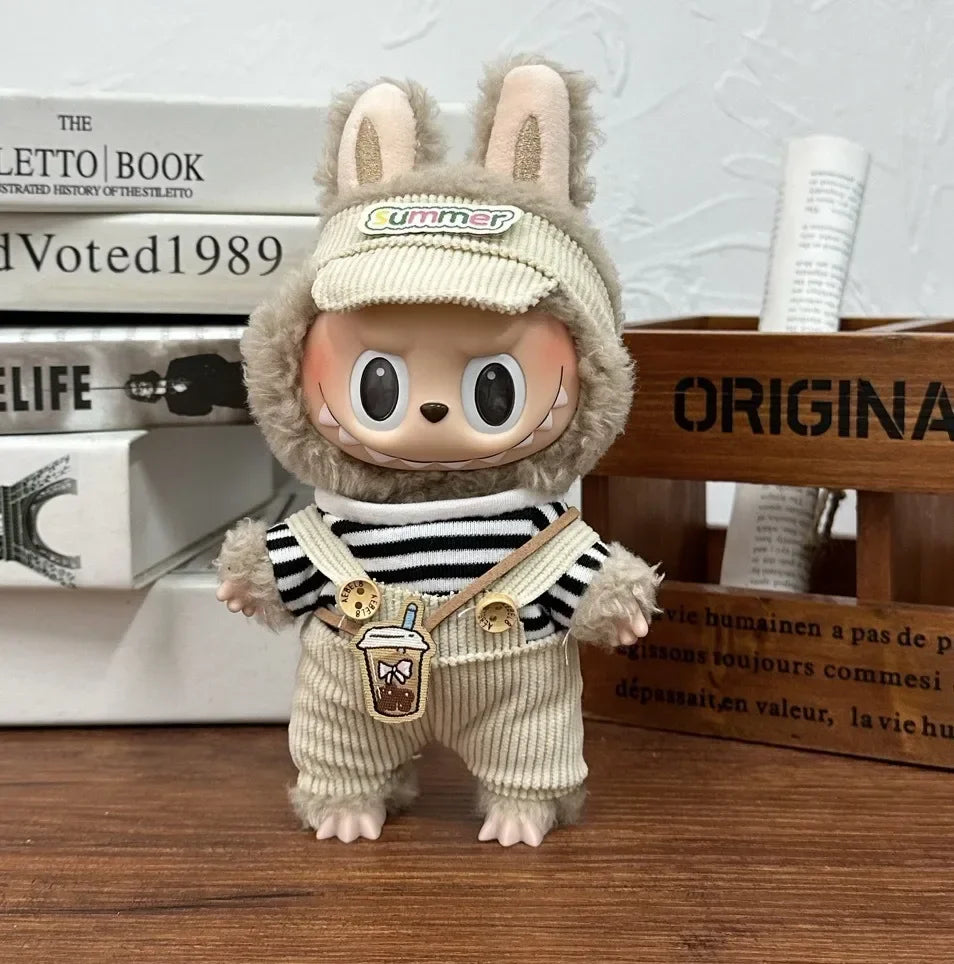 17cm Labubu V1 V2 V3 Plush Toy  Multiple Styles Clothing Set Labubu Outfit Accessories Trendy Play Clothing Labubu Clothes Lootquake LLC