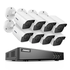 ANNK H.265+ 5MP Lite Ultra HD 8CH DVR CCTV Security System 8PCS Outdoor 5MP EXIR Night Vision Camera  Video Surveillance Kit
