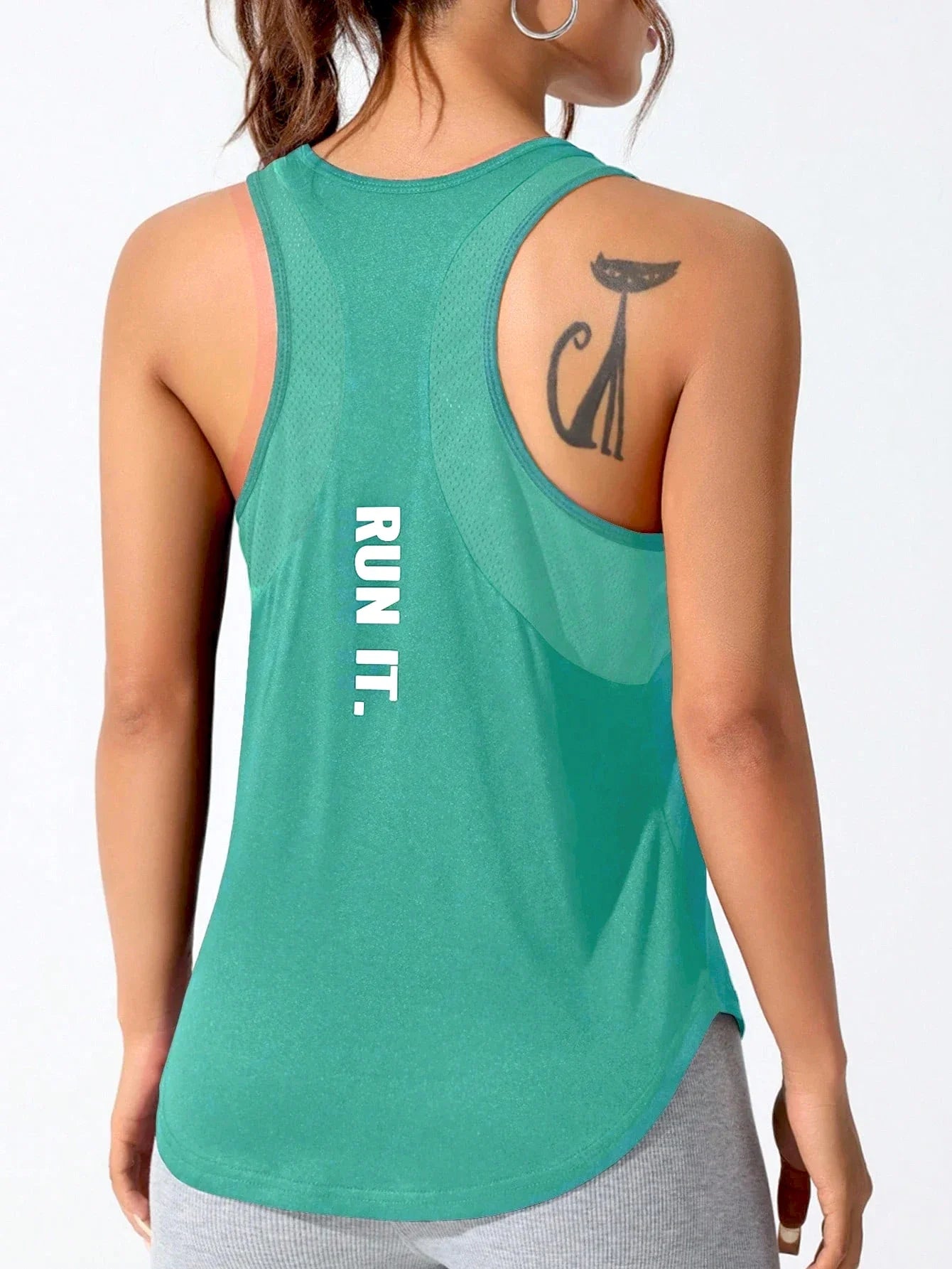 LOVELYX Flow: Women's Unique Letter Yoga-Run Vest THRIXINE