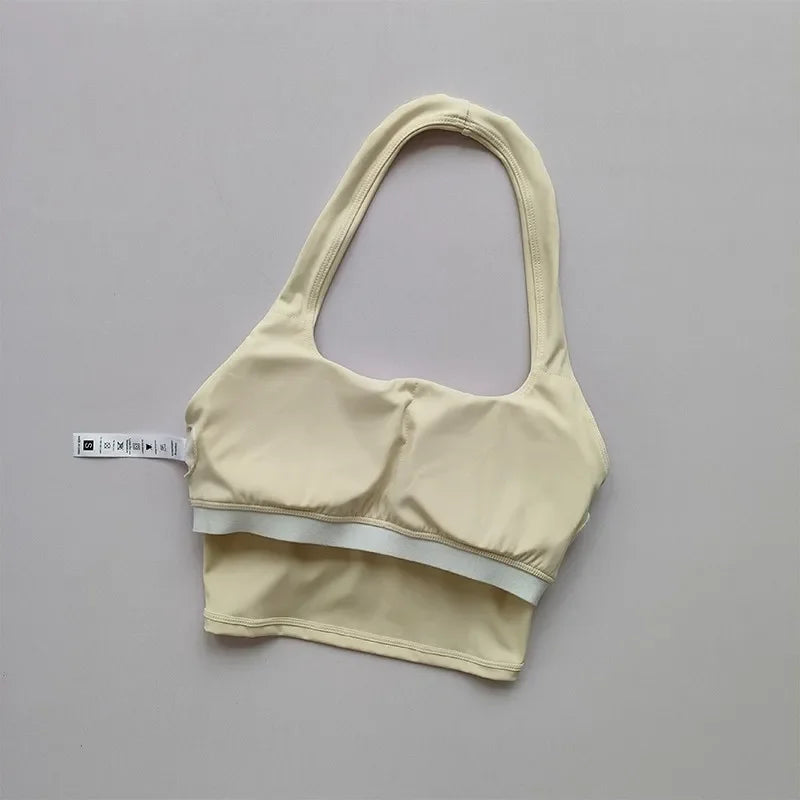 Backless Bliss: Sexy Sports Bra & Yoga Crop Top THRIXINE