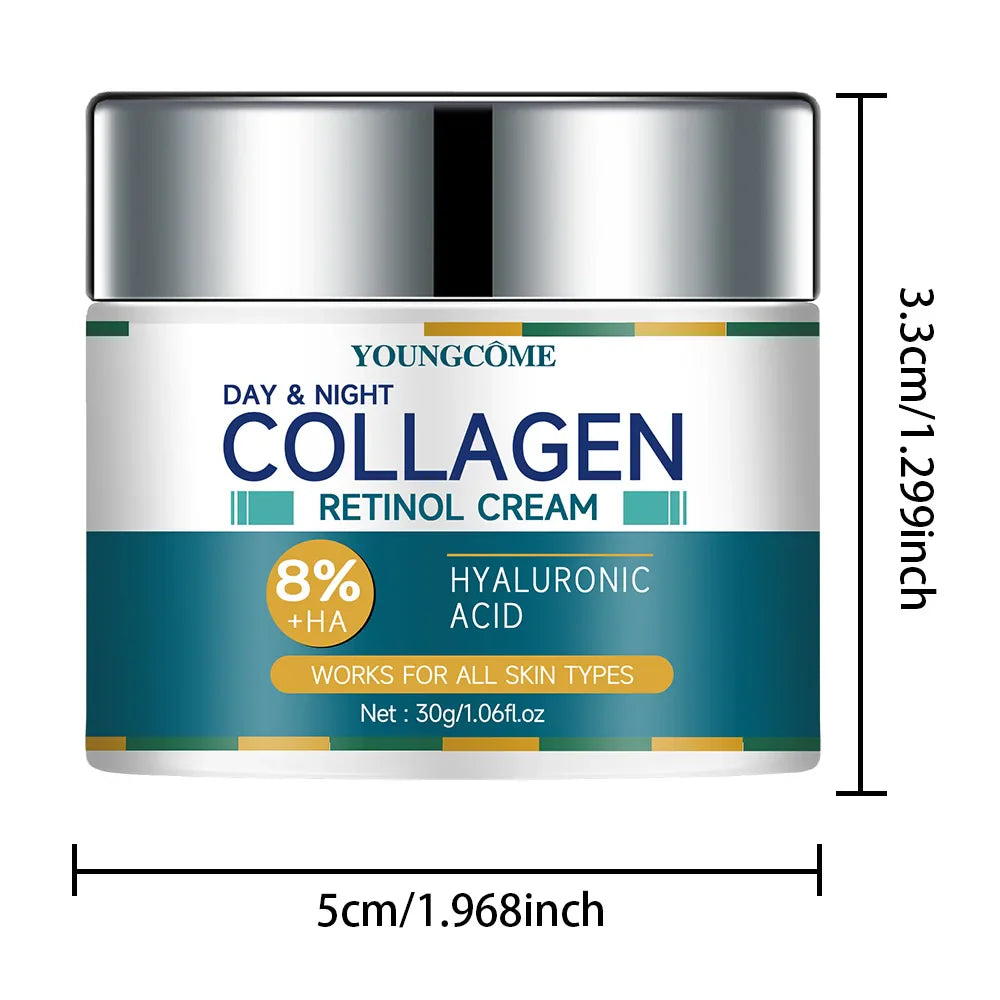 Collagen Cream deeply Hydrates Nourishes The Skin to Restore Elasticity Radiance Moisturizing Anti-wrinkle Aging Shrinks Pores Lootquake LLC