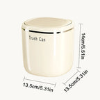 Mini Press Trash Can Desktop Garbage Basket Home Table Plastic Waste Bins Office Supplies Dustbins Sundries Box