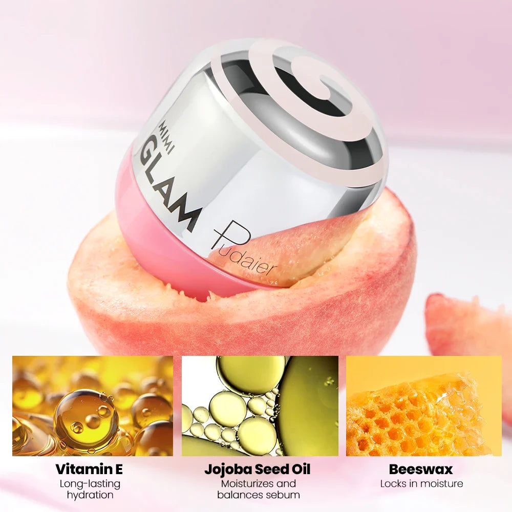 Lip balm, deeply moisturizing and soothing, fruit-flavored lip gloss lipstick, long-lasting nourishing and hydrating lip care li Lootquake LLC