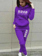 Women's Luxury Hoodie & Sweatpant Tracksuit THRIXINE