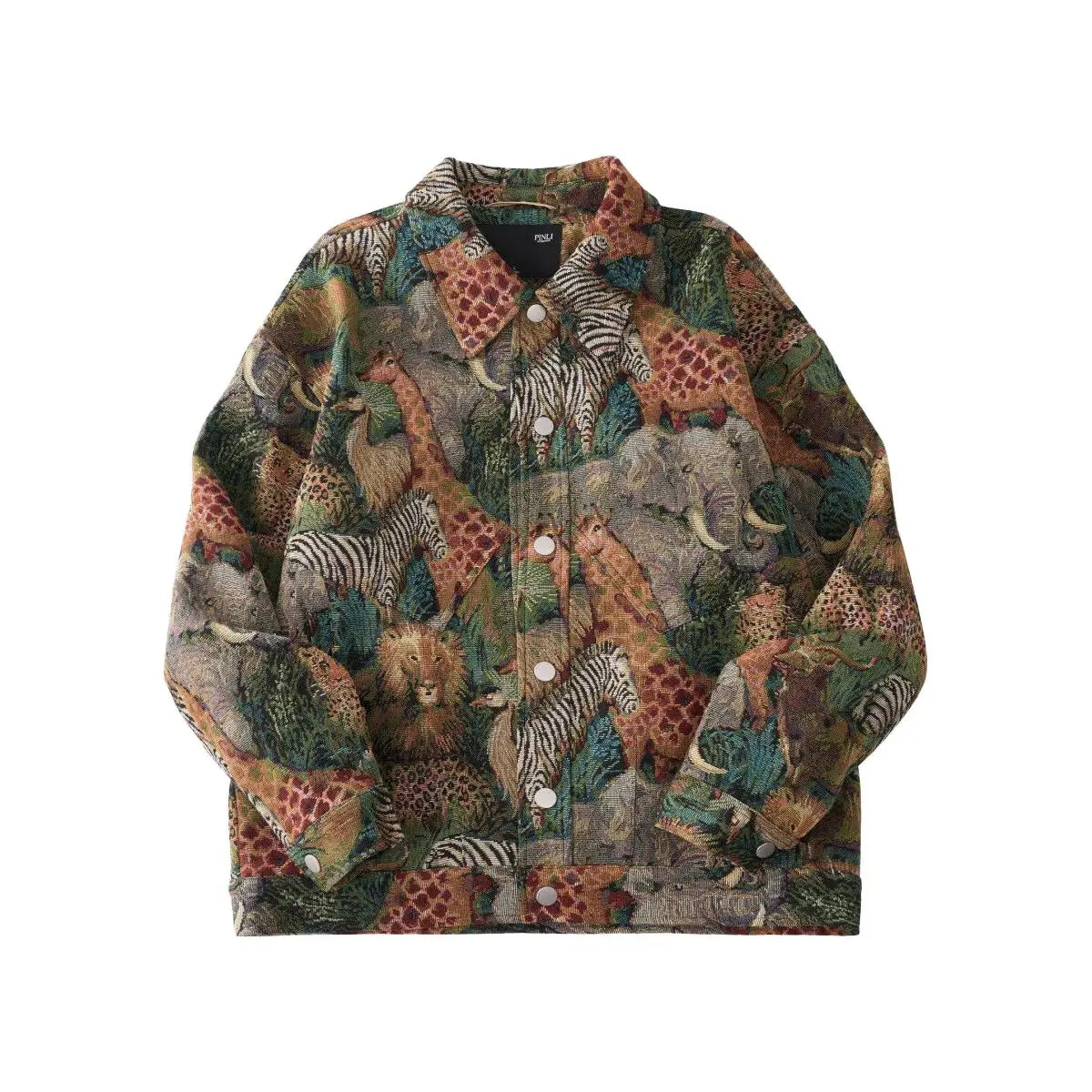 New Chinese Style Men's Clothing Trendy Casual Printed Jacket Men's Styles Domineering and Trendy Styles Pi-Mart