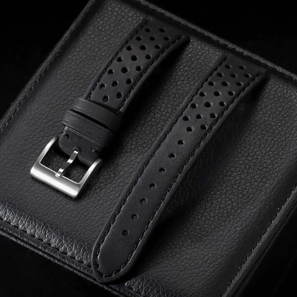 Motorola Moto Watch Band Vintage Leather Strap Breathable Bracelet