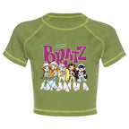 Women's Y2K Gothic Cartoon Print T-Shirt Trendy