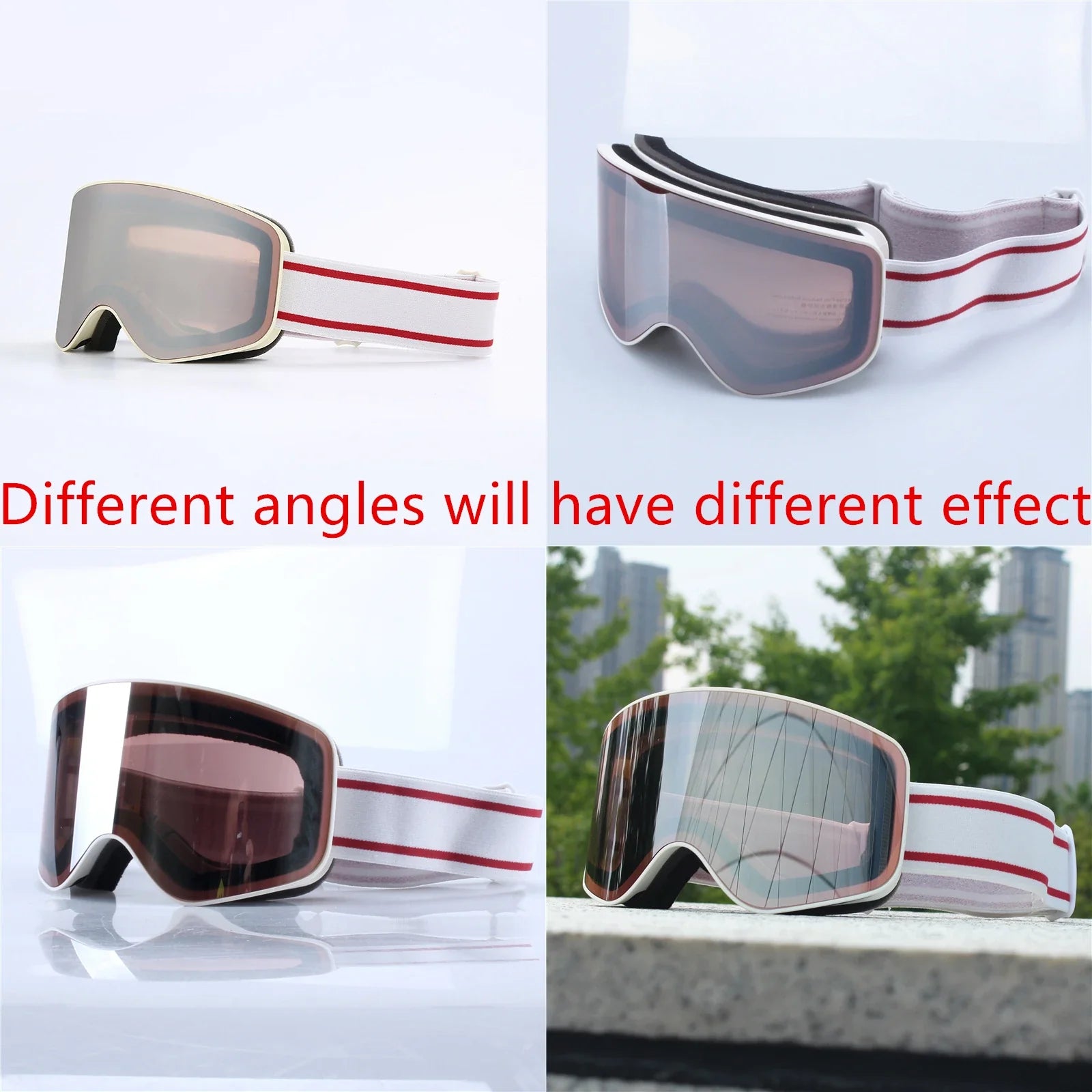 Ski Snowboard Goggles Women Men Skiing Eyewear Mask UV 400 Snow Double Anti-Fog Cylindrical - SJB-DIAMOND ELITES