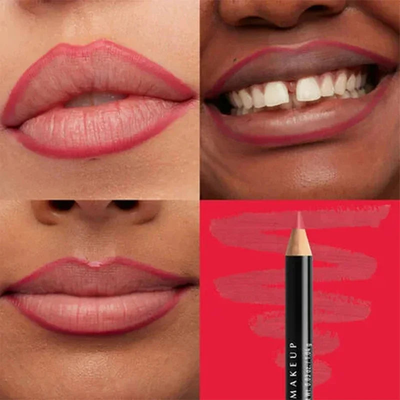 Slim Lip Pencil Nude Matte Creamy Lipstick Long-lasting Waterproof Plumping Lip Stain Natural Brown Lipliner Professional Makeup Lootquake LLC