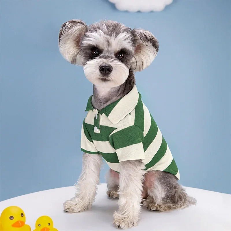 Pet Dog Clothes for Small Medium Dogs Pet Dog Polo Shirt Fashion Puppy Clothes Dogs Cats T-Shirt Pet Supplies Pi-Mart