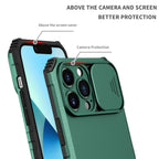 Unique Cover with Camera Protection Heavy Duty Shockproof Protective iPhone 13 Pro Case ShockProof Case For iPhone 13 12 11 Pro Slide Camera Protection Case Dual Layer Armor Case Back Cover Stevvex