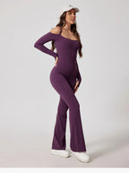 Yoga Jumpsuit Women's Sports Overalls Flared Trousers THRIXINE