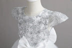 New Christmas Party Princess long dress children's dress children's gauze lace birthday party dinner ball big butterfly dress