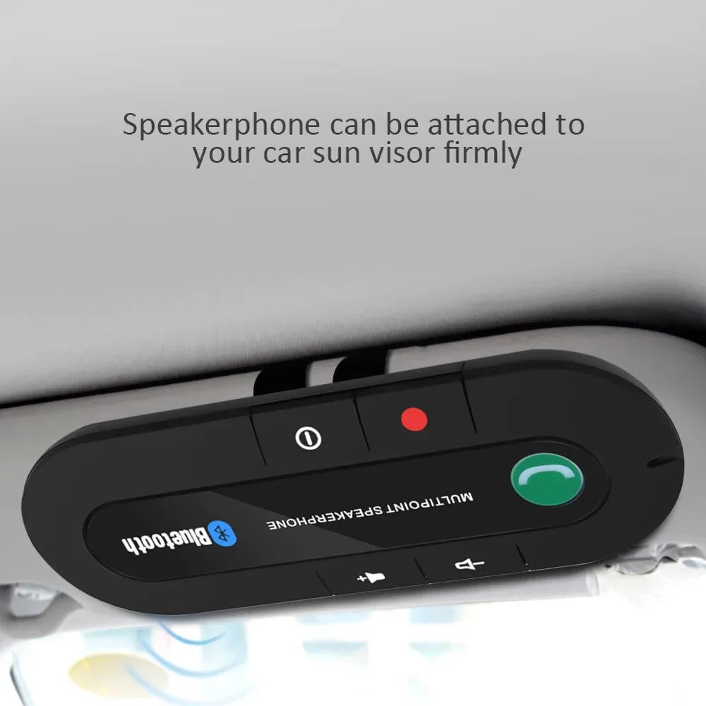 Bluetooth Speaker Handsfree Car Kit Sun Visor Clip Wireless Audio Receiver Speakerphone Wireless Stereo MP3 Music Player Lootquake LLC