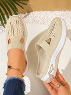 Women's Indoor Home Half Slippers, Breathable Vent Design Slip On Summer Casual Footwear, Daily Slip-on Sandals for Household