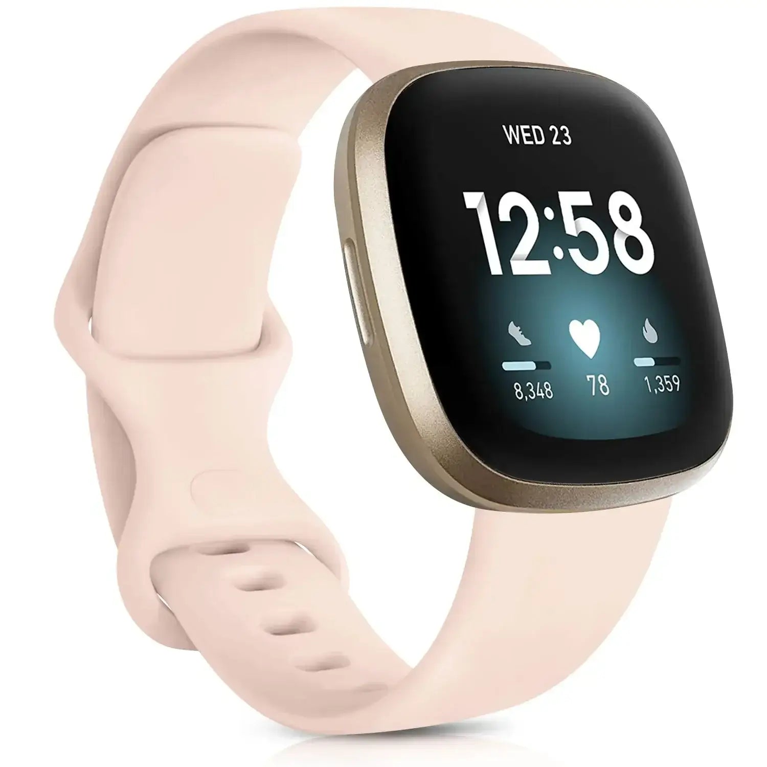 Fitbit Versa & Sense Silicone Bands - Lightweight Minimalist Design - SJB-DIAMOND ELITES