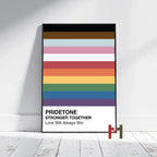 Abstract Pride Art Canvas Print Wall Decor LGBT Home Art Pi-Mart