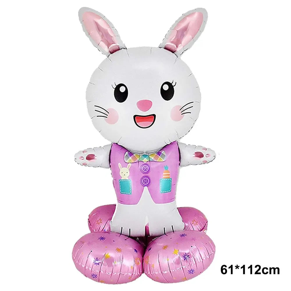 Easter Bunny Inflatables Balloon Decorations Standing Carrot Balloons Cute Carrot Rabbit Happy Easter Party Birthday Decorations Lootquake LLC