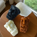 Abstract Imitation Jesus David Sculpture Mold Modern Square Plaster Mold Candle Silicone Aromatherapy Resin Plaster Mold
