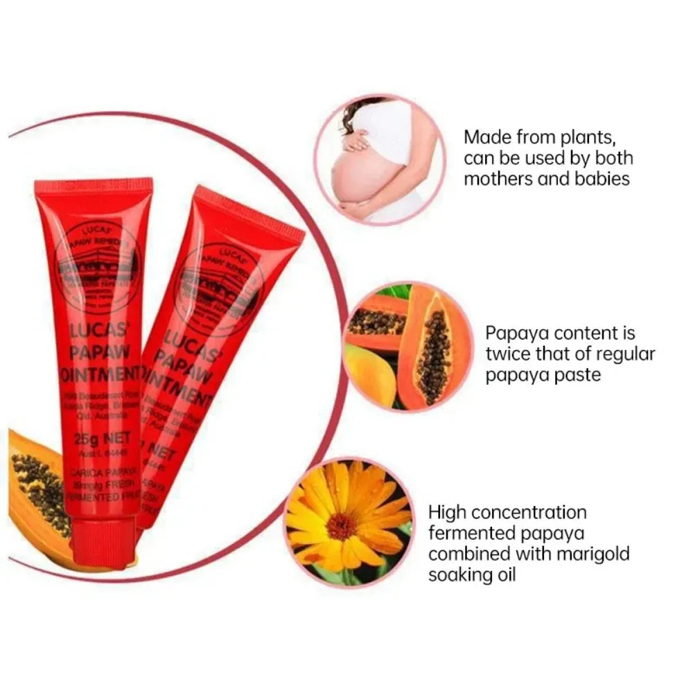 Face Care Lucas Papaw Ointment Balm Lipstick Moisturizing Anti Drying Multifunctional Hydrating Universal Cream Lip Balm Oil 25g Lootquake LLC