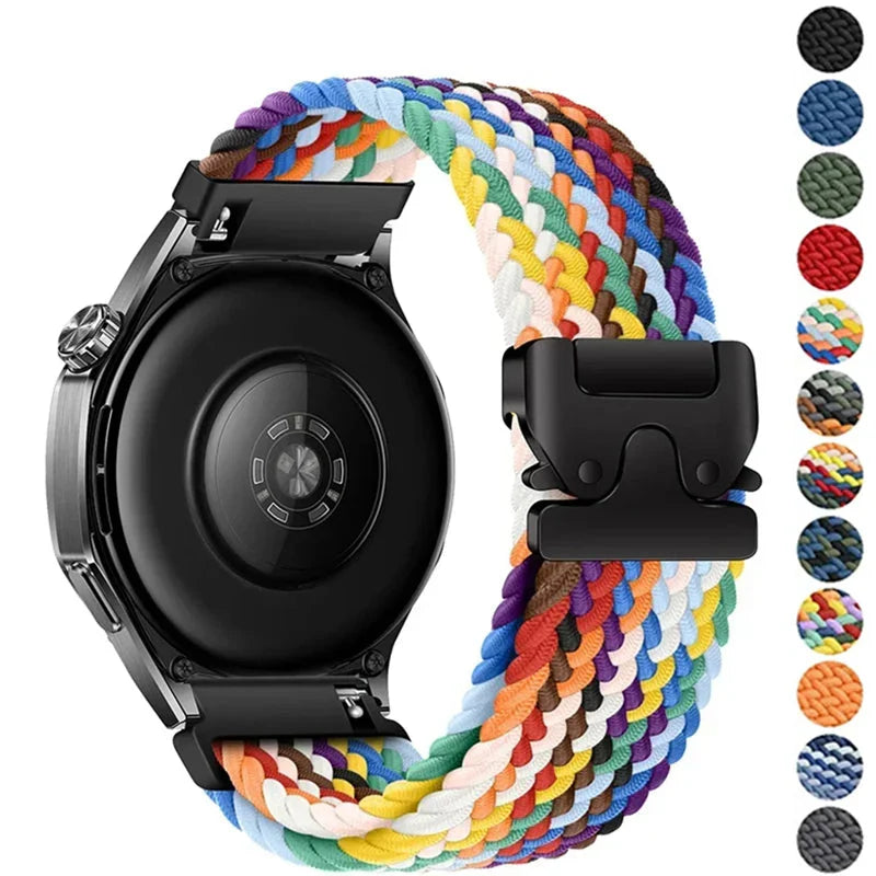 Polar Nylon Braided Watch Band Parachute Buckle Comfort Fit Strap