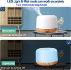 Aroma Diffuser, 300ml Aromatherapy Oil Diffuser with 7-Color Light, Timer-Adjustable Fog Mode Setting 300ML humidifier Lootquake LLC