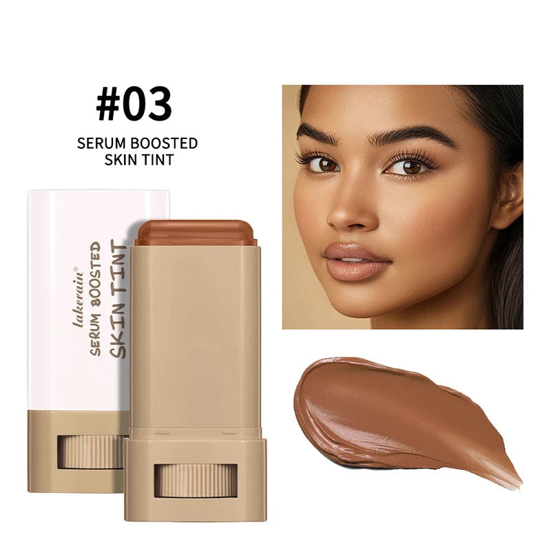 Foundation Balm Stick Serum Boost Skin Tint Foundation Stick Smooth Plumper Coverage Brighten Face Travel Foundation Makeup 2025 Lootquake LLC