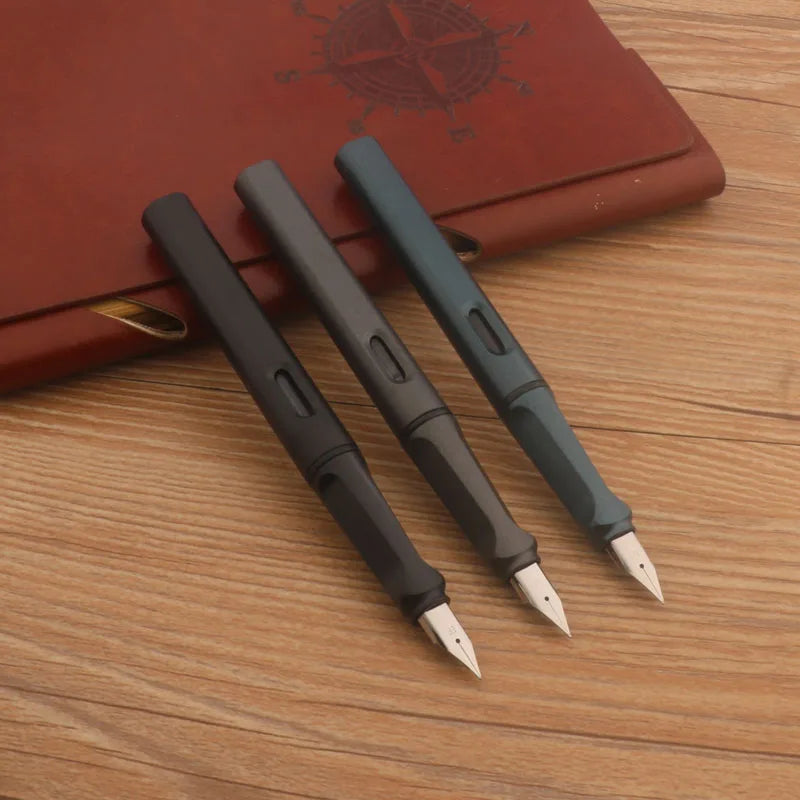 1pc Plastic Matte Black 860 Fountain Pen EF Nib Frosted Green Stationery School Office Supplies Ink Pens Lootquake LLC