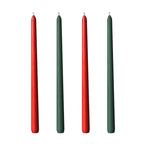 30CM Taper Candle 4 Pack - Home Interior Long Burning Dripless and Smokeless Candles Unscented - Valentines Candles for Home Lootquake LLC