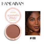8 Colors Matte Face Pressed Powder 24 Hours Oil Control Natural Foundation Brightening Full Coverage Setting Powder Face Makeup