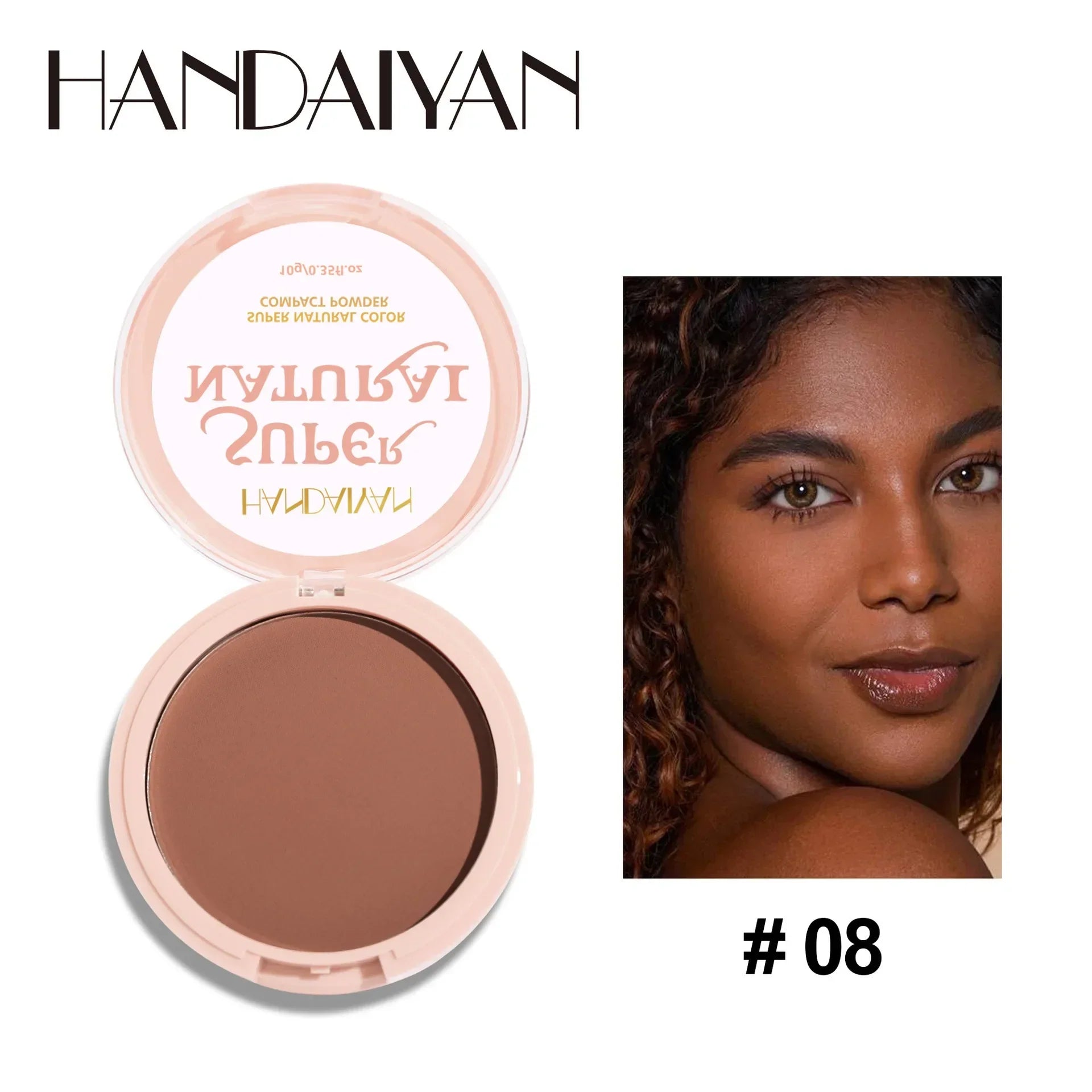 8 Colors Matte Face Pressed Powder 24 Hours Oil Control Natural Foundation Brightening Full Coverage Setting Powder Face Makeup