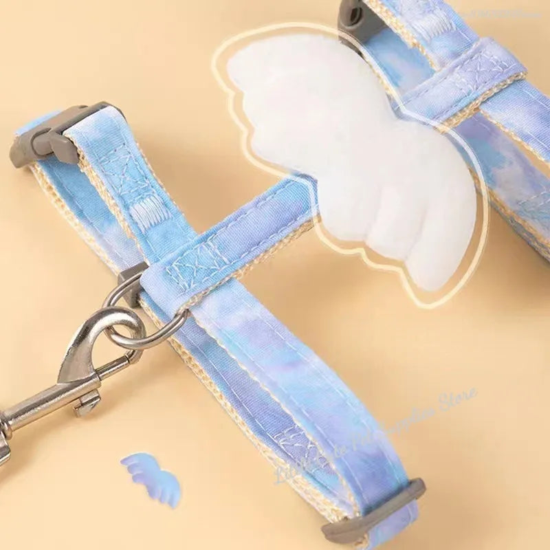 Cat Harness Wings Pet Harnesses And Leashes Set Adjustable Pet Harness for Cats Small Dogs Pug Chihuahua Cat Accessories Lootquake LLC