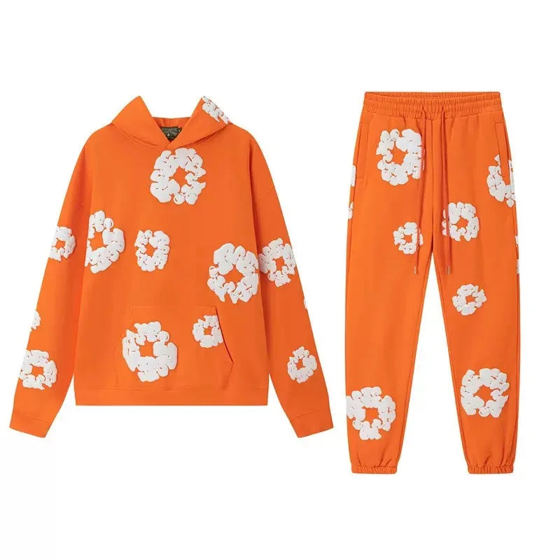 DENIM TEARS Foam Cotton Printed Hoodie Pi-Mart