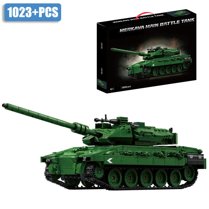 Military WW2 MOC Leopard 2A7 Army Main Battle Tank Soldiers Building Blocks Bricks M1 T90M Tank Set For Children Boys Gifts Lootquake LLC