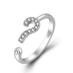 Hot 925 Sterling Silver Ring AAA Zircon Adjustable Simplicity Fashion Exquisite Women Jewelry Accessories Wedding Party Gift