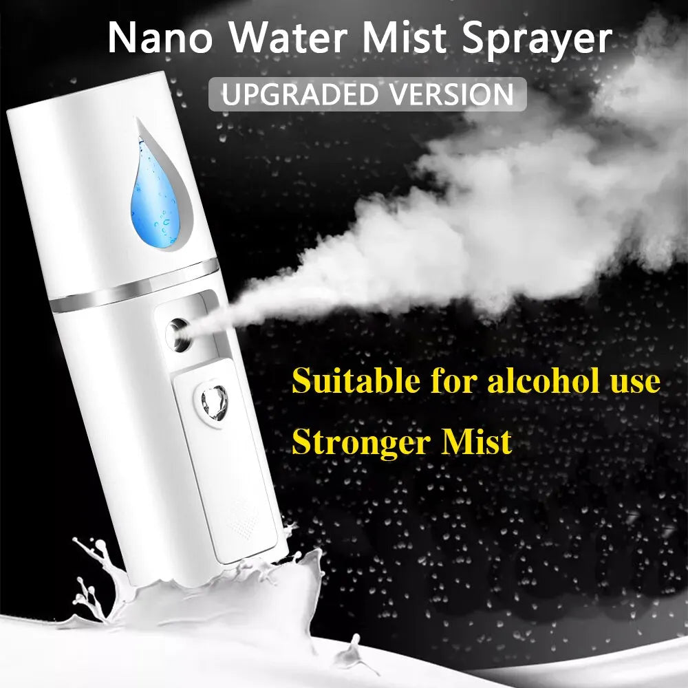 Mini Nano Mist Sprayer Cooler Facial Steamer Humidifier USB Rechargeable Face Moisturizing Nebulizer Beauty Skin Care Lootquake LLC