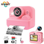 Instant Print Camera With 32G Card Thermal Photo Printing Digital Children Camera Video Photography Educational Toy Kids Gift Lootquake LLC