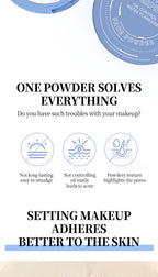 Ocheal Matte Face Setting Powder Oil-control Lightweight Radiant Foundation Pressed Powder Face Full Coverage Makeup Cosmetic Lootquake LLC