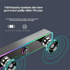 Bluetooth Speaker 4D Surround Soundbar Wired Computer Speakers Stereo Subwoofer Sound Bar for Laptop PC Theater TV Aux 3.5mm Lootquake LLC