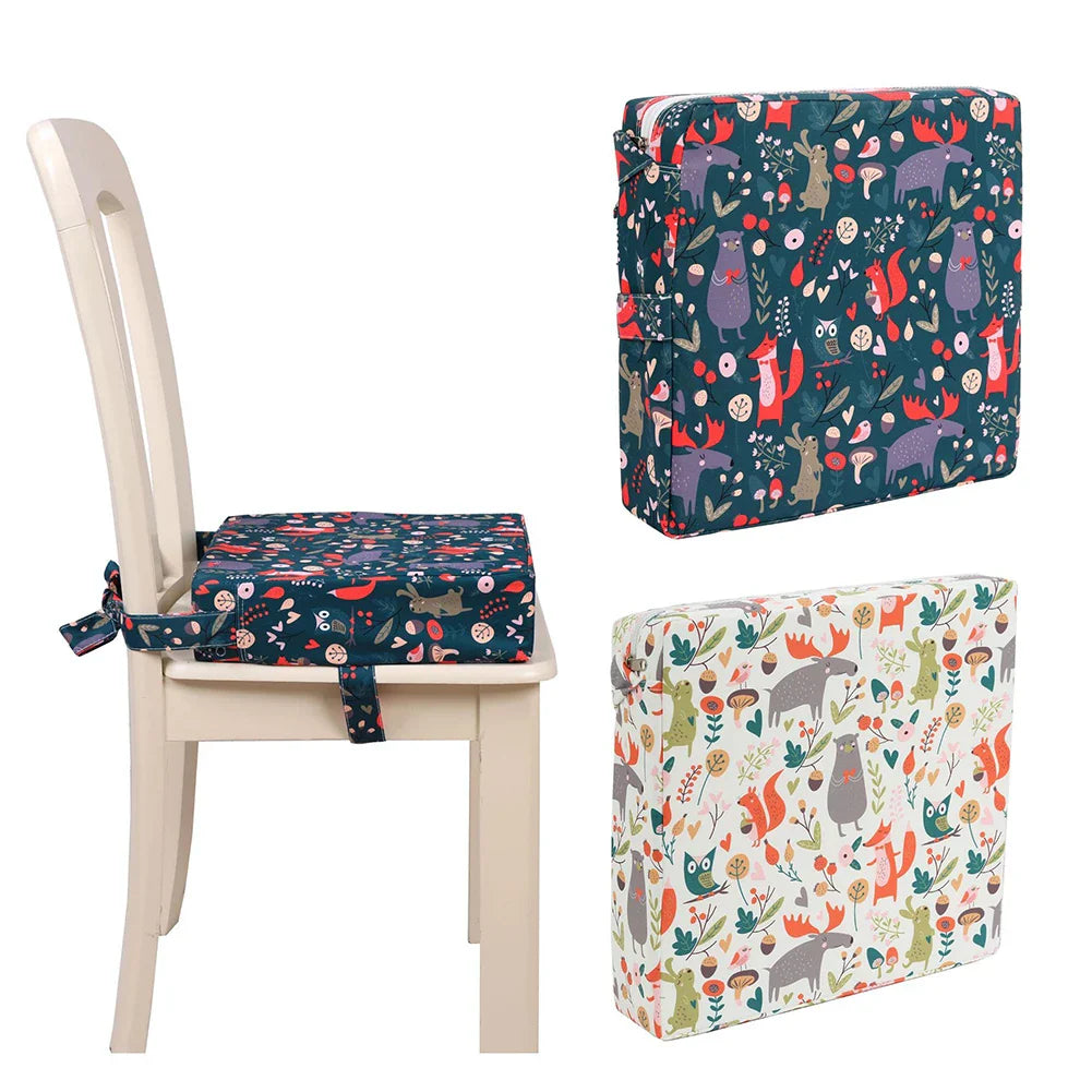 Baby Dining Chair Booster Cushion Removable Kids Highchair Seat Pad Star Chair Heightening Cushion Child Chair Waterproof Seat Lootquake LLC