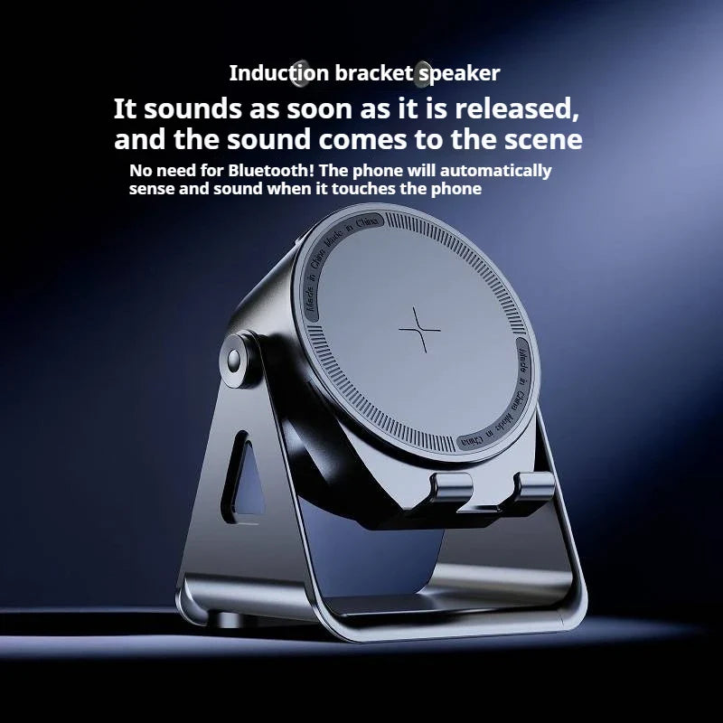 Bluetooth Speaker Adjustable Desktop Lazy Tablet Bracket Support Portable Wireless Speaker Phone Holder Stand with RGB Light Lootquake LLC