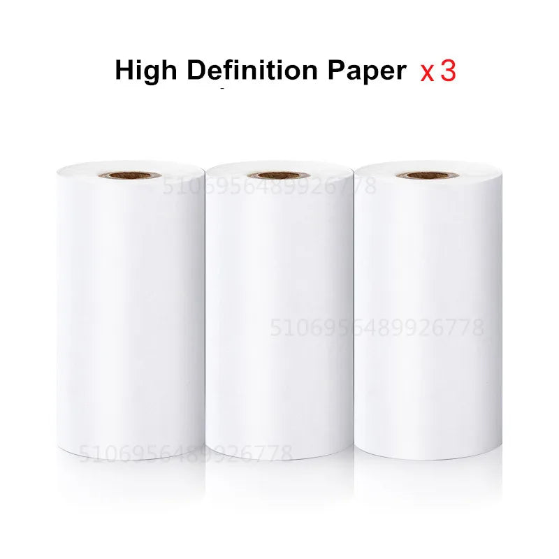 Self-adhesive Paper Sticker Colored Thermal Paper Roll for Mini Printer Kids Instant Print Camera HD Printing Paper Lootquake LLC