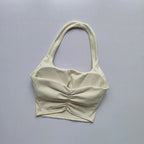 Backless Bliss: Sexy Sports Bra & Yoga Crop Top THRIXINE