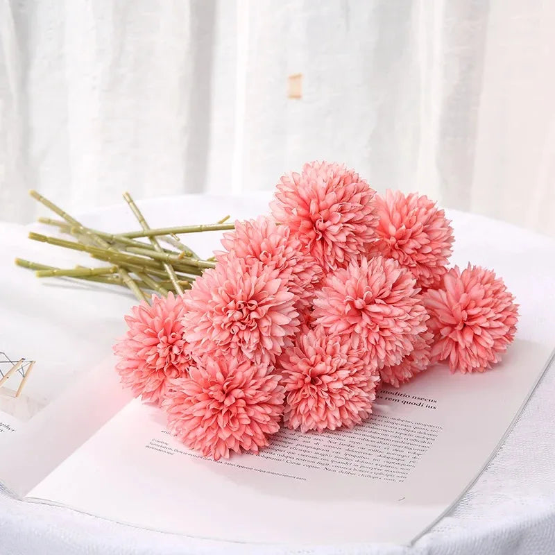3/6Pc Hydrangea Artificial Flowers Bouquet Boho Home Bedroom Decor Wedding Decoration Craft Vases Flower Arrangement Accessories Lootquake LLC