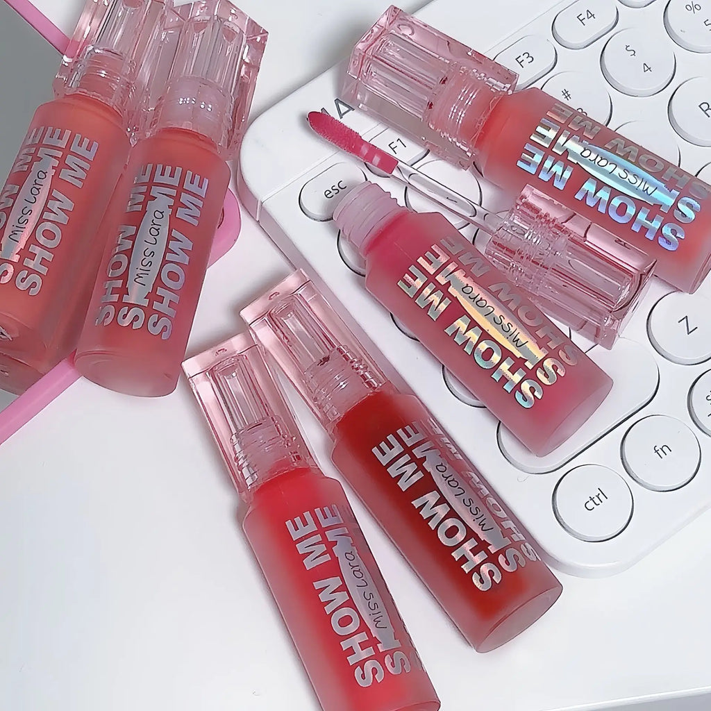 MISS LARA Show Me Cheap Lipstick Mirror Watery Glass Lip Gloss Moisturizes Whitens Atmosphere Pure Girly Lip Gloss Cosmetics Hot